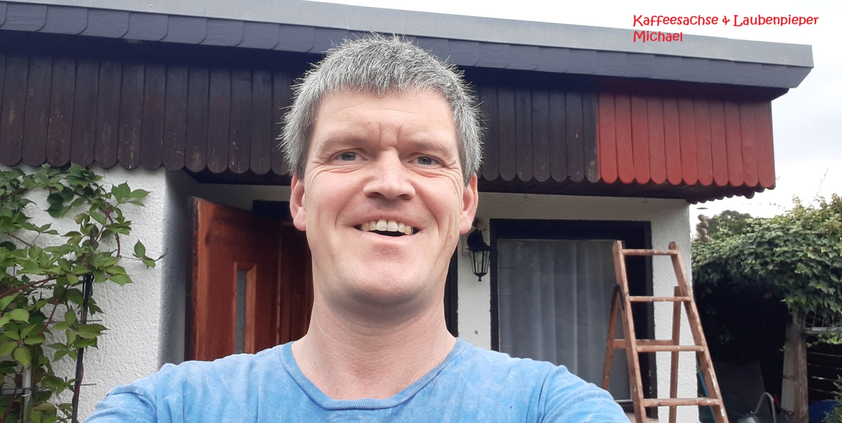 Laubenpieper Micha als Malerlehrling - Leinegaerten